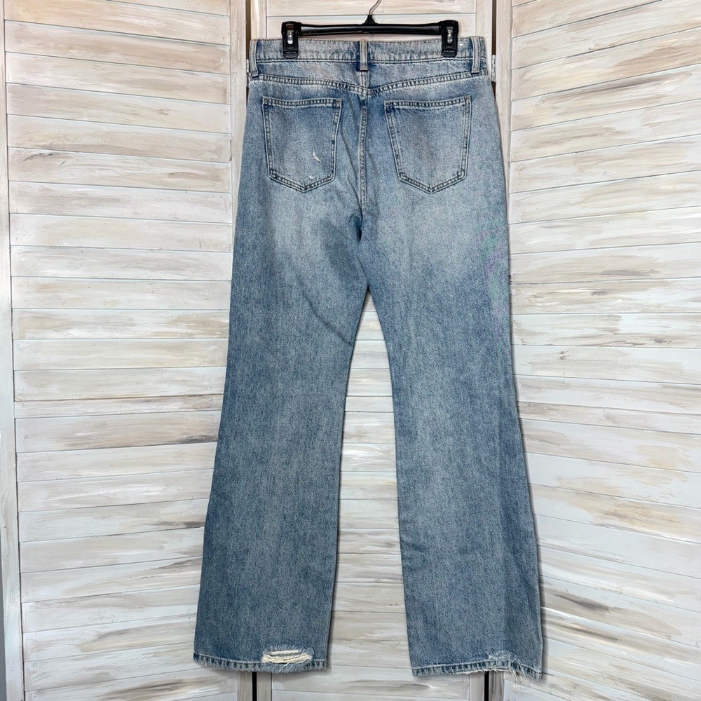 Current/Elliott Jarvis blue jeans in Hartley wash NWT size 30 distressed flare - Picture 12 of 14